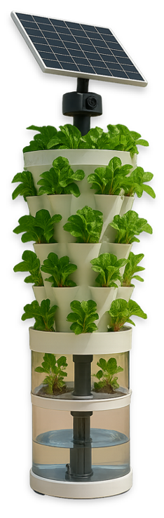 SunSpin rotating vertical planter